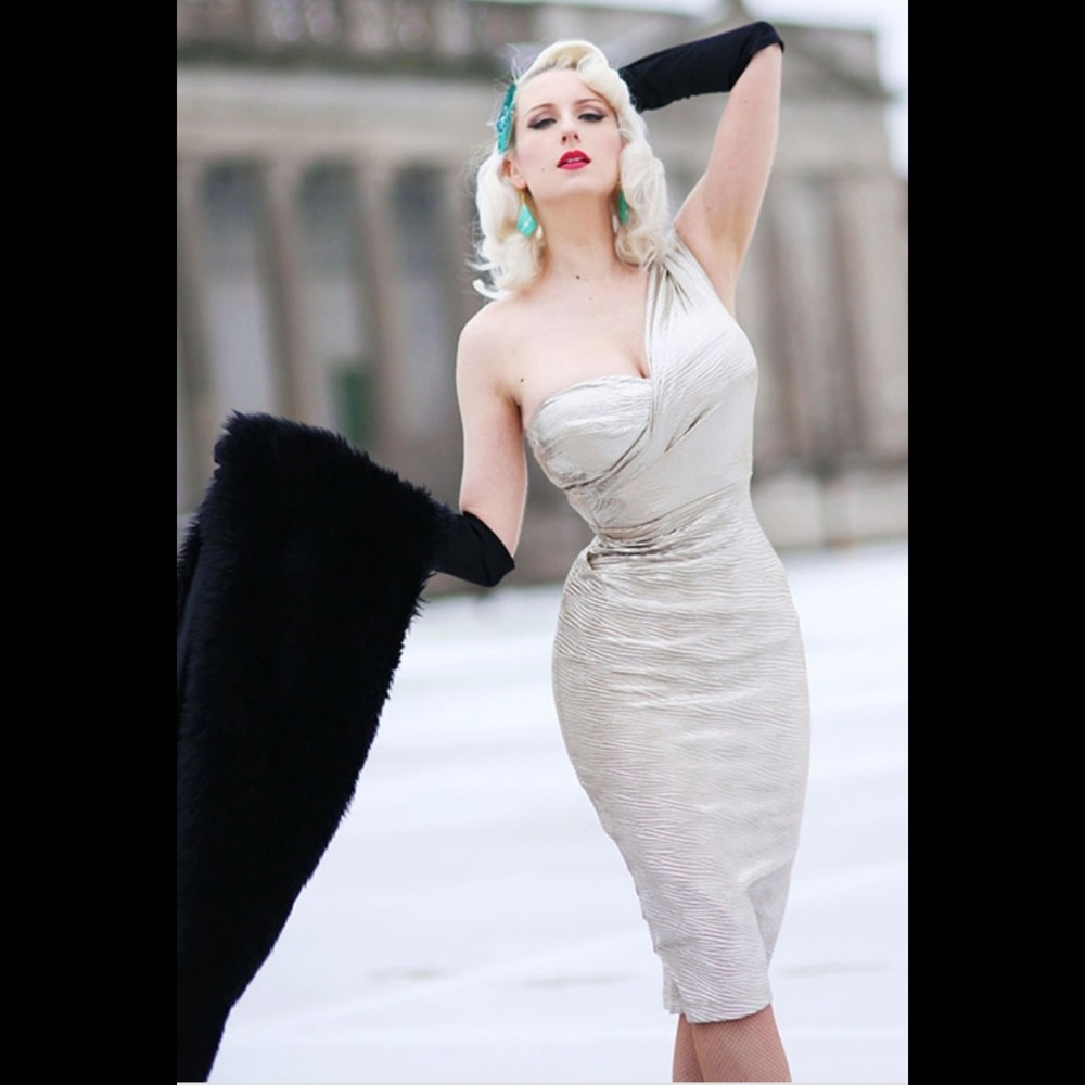 Stop Staring Alexis Dress - Silver